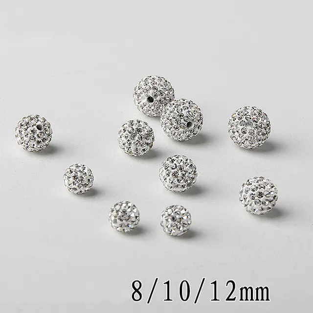 Diy Ceramic Diamond Ball Bracelet Necklace Shambala Soft Diy Ceramic Diamond Ball Bracelet Necklace Shambala Soft Stud Earrings Foot Chain Semi