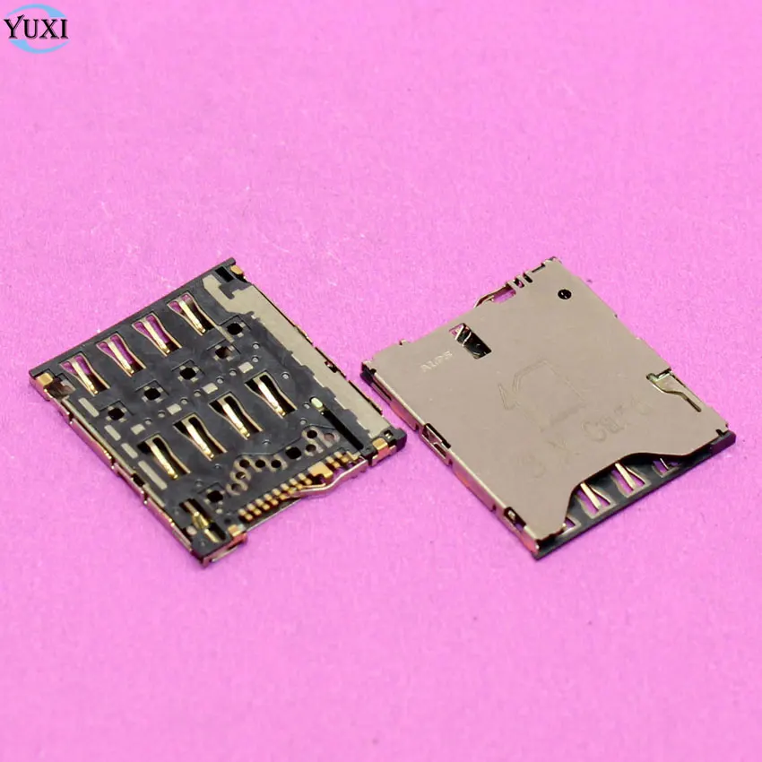 

YuXi 2pcs Sim Card Socket Holder Tray Slot Connector For HTC One S Z520E G25 For Sony XPERIA ZL C6502 C6503 C6506 L35 LT35 L35h