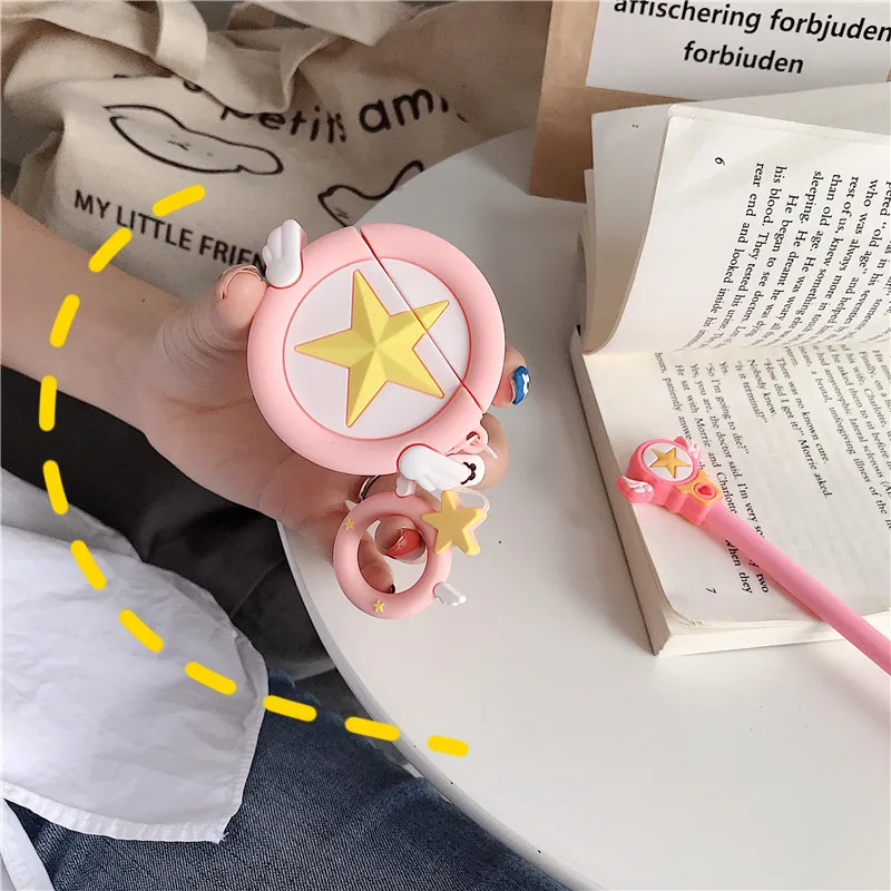 Карточка Captor Sakura Косплей Реквизит Apple AirPods чехлы для наушников Сейлор Мун защитный чехол мультфильм