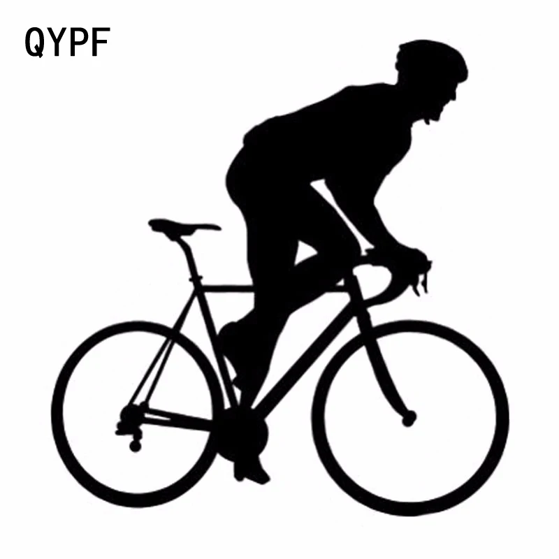

QYPF 12.2cm*12.6cm Personality Car Styling Vinyl Bike Car Sticker Black SilverS2-0057