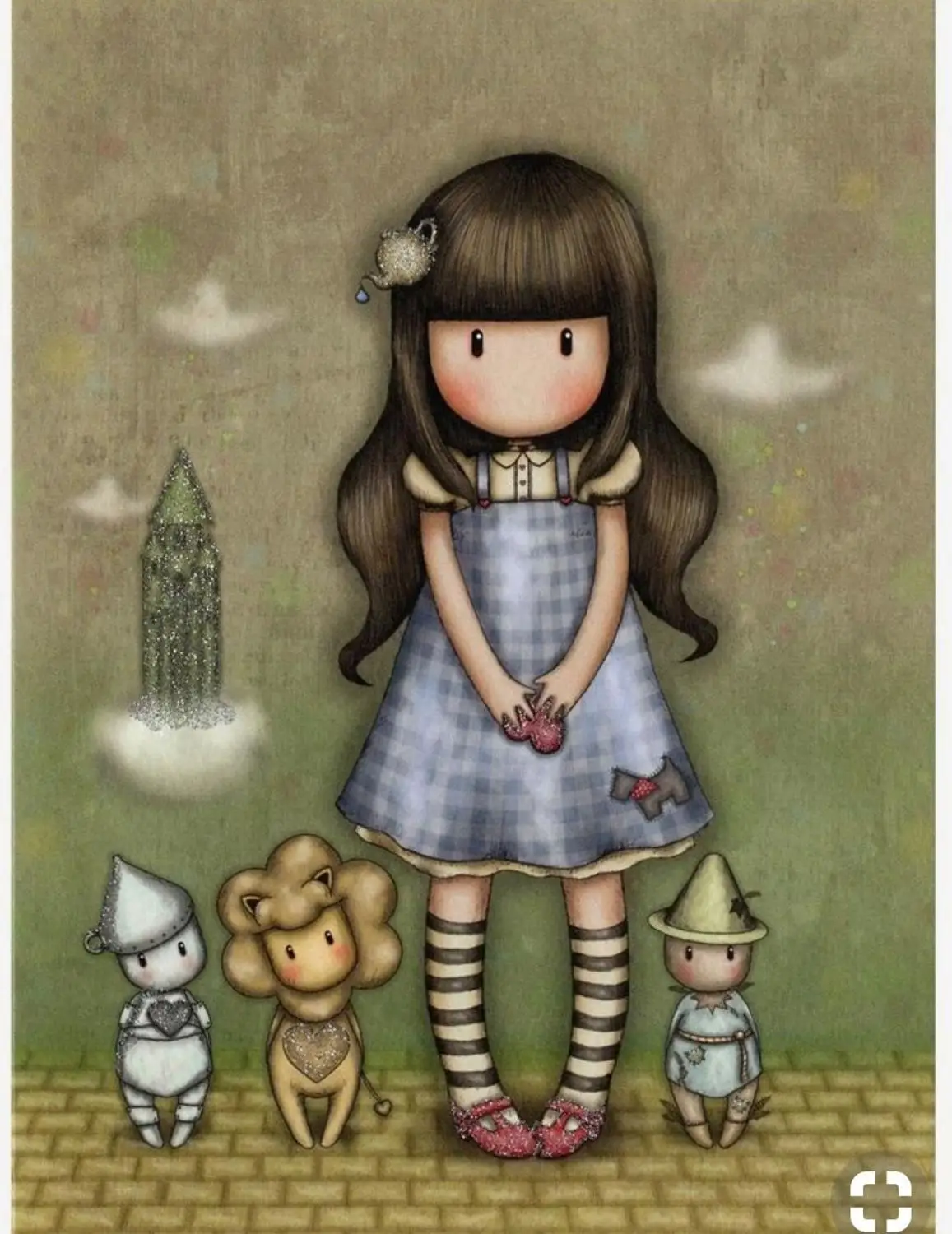 10x8 Nice little girl Transparent Clear Stamps for Scrapbooking for DIY