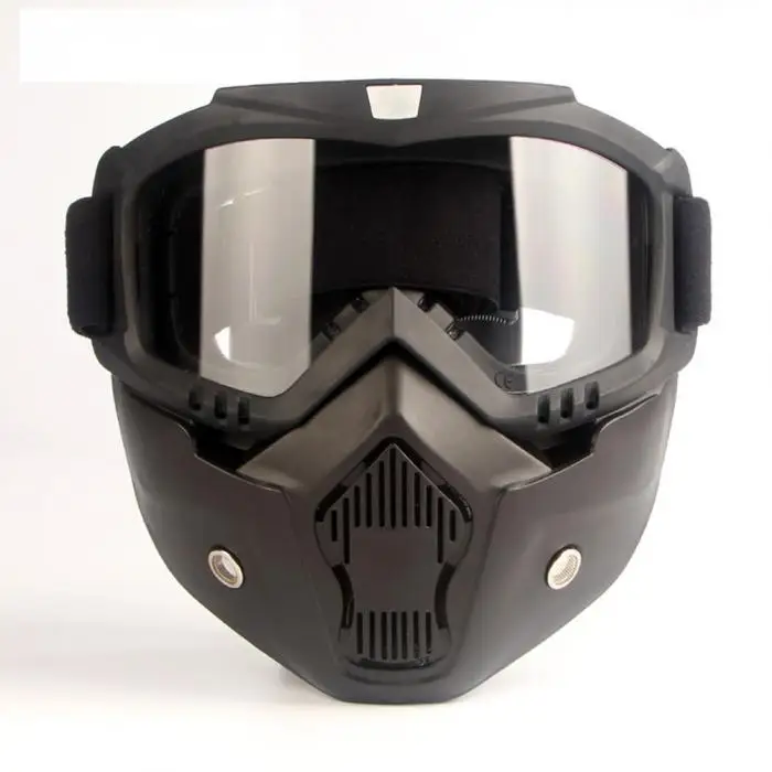 Мотоциклетный шлем мотокросса модульная маска съемный фильтр рот очки NR