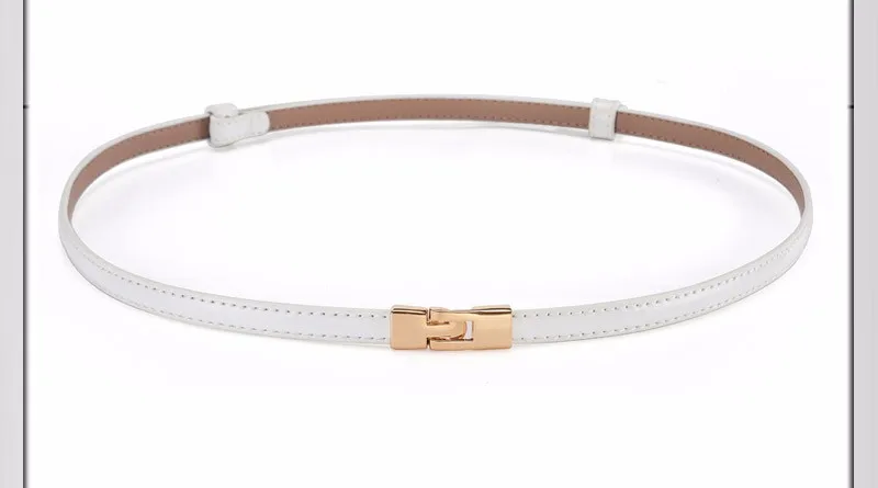 [Himunu] Мода ceinture femme неподдельный кожаный пояс для Для женщин Hasp пряжки натуральной кожи Джинсы пояса тонкая талия Ремни Для женщин