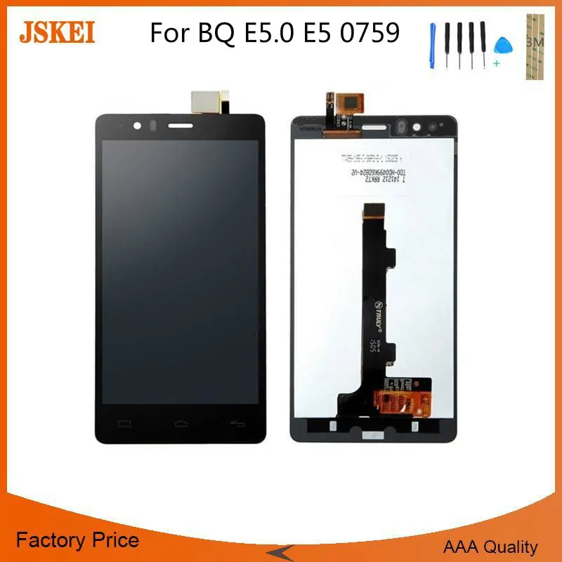 For BQ Aquaris E5.0 E5 0759 LCD Display Touch Screen 5 inch Mobile