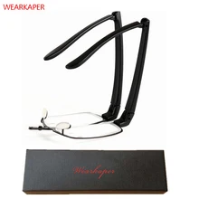 WEARKAPER модные очки Для женщин Для мужчин очки для чтения Высокое качество складные очки для чтения мини-складные очки для чтения с Чехол 1,0-4,0