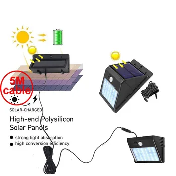 

30 leds solar light split panel bulb strips led lamp motion waterproof flame torch deck wall patio security emergency fence