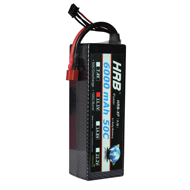 HRB 3S 11.1V 6000mah 50C Hardcase Lipo