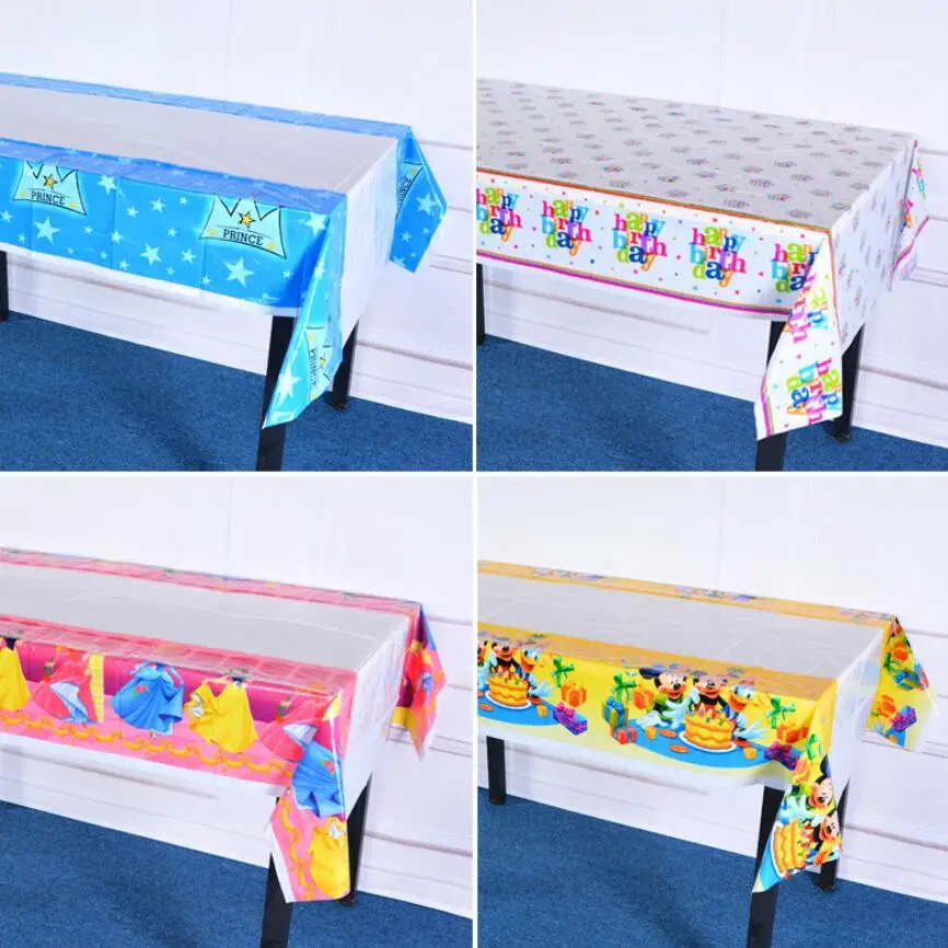Colorful Polka Cartoon Plastic Table Cloth Kids Birthday Party Decoration Baby Shower Decoration Supplies Disposable Tablecloth Colorful Polka Cartoon Plastic Table Cloth Kids Birthday Party Decoration Baby Shower Decoration Supplies Disposable Tablecloth