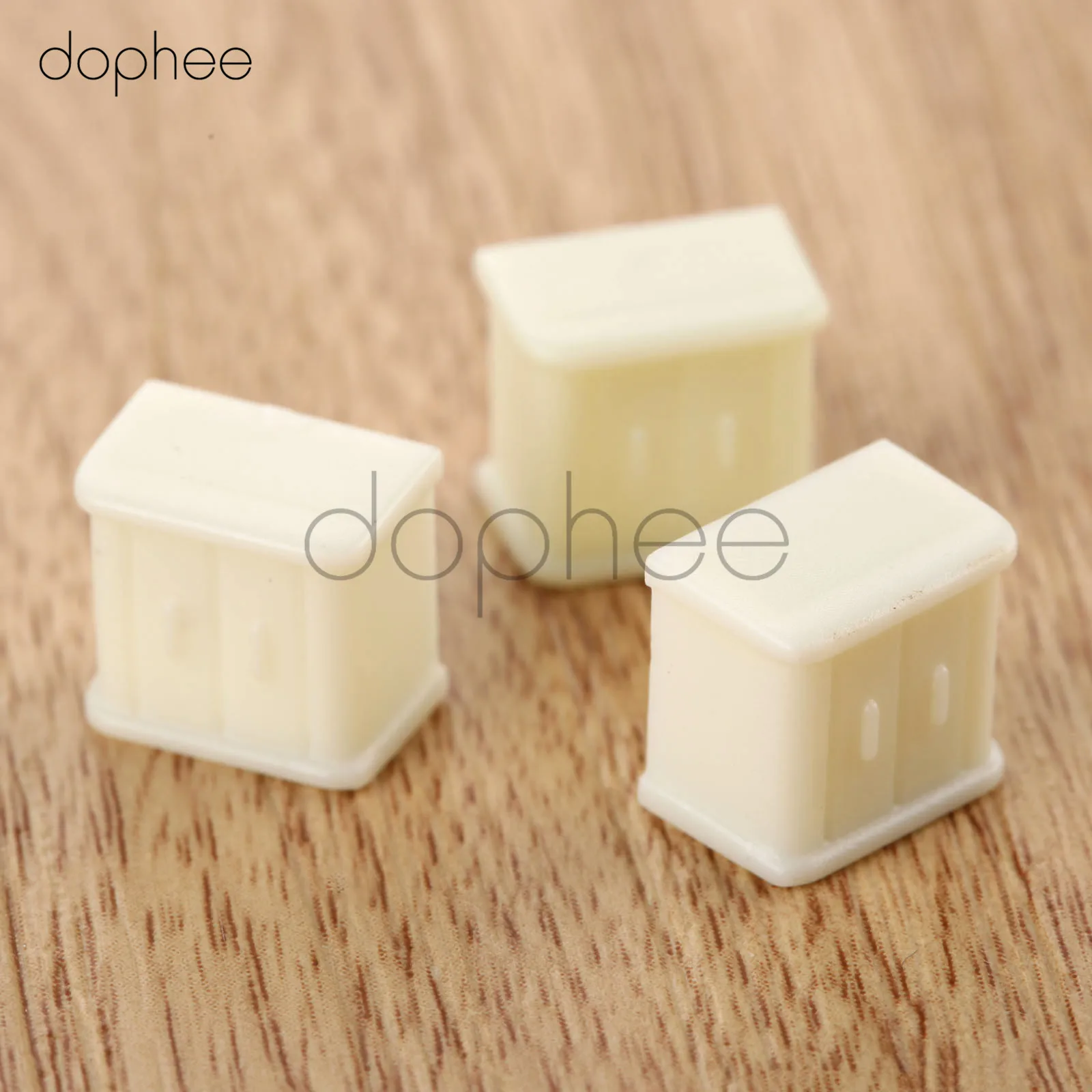 Dophee 20 шт. 1: 50 белый прикроватный шкаф модель дома миниатюрная мебель модельные
