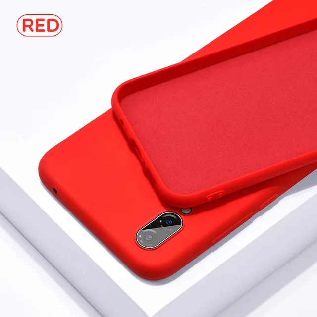 Чехол mi A3 ударопрочный Жидкая силиконовая Резина мягкий чехол для xiomi xaomi Xiaomi mi A3 mi A 3 mi A3 телефонные чехлы Fundas Coque - Цвет: Red