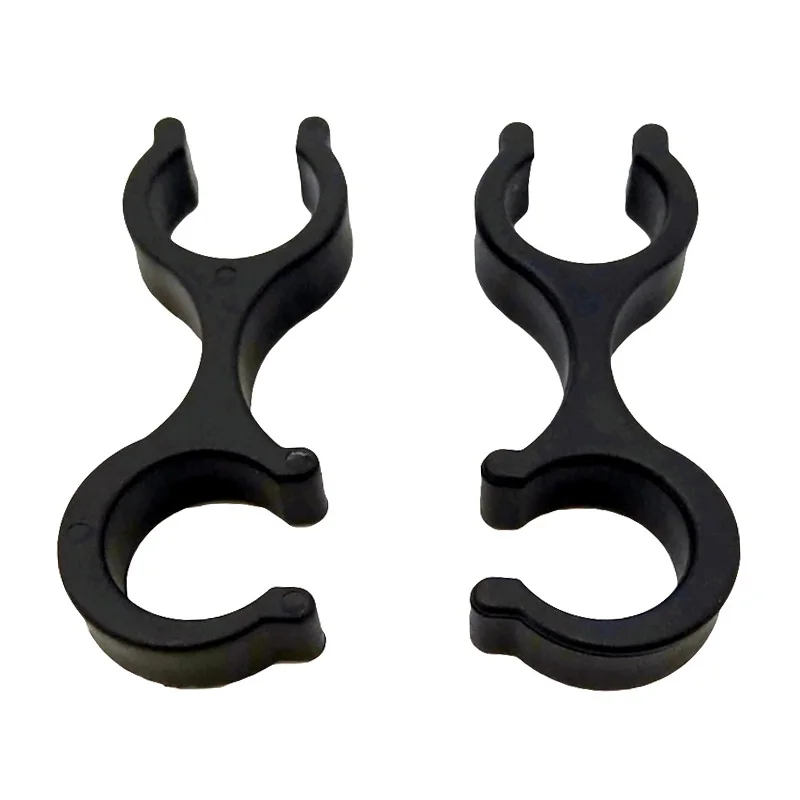 2 Pcs/Set Portable Black Trekking Mountaineering Pole Waking Stick 8