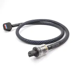 Бесплатная доставка Высокая производительность SPX-28 OCC с серебряным покрытием UK аудио Мощность сетевой кабель Мощность Шнур кабель с