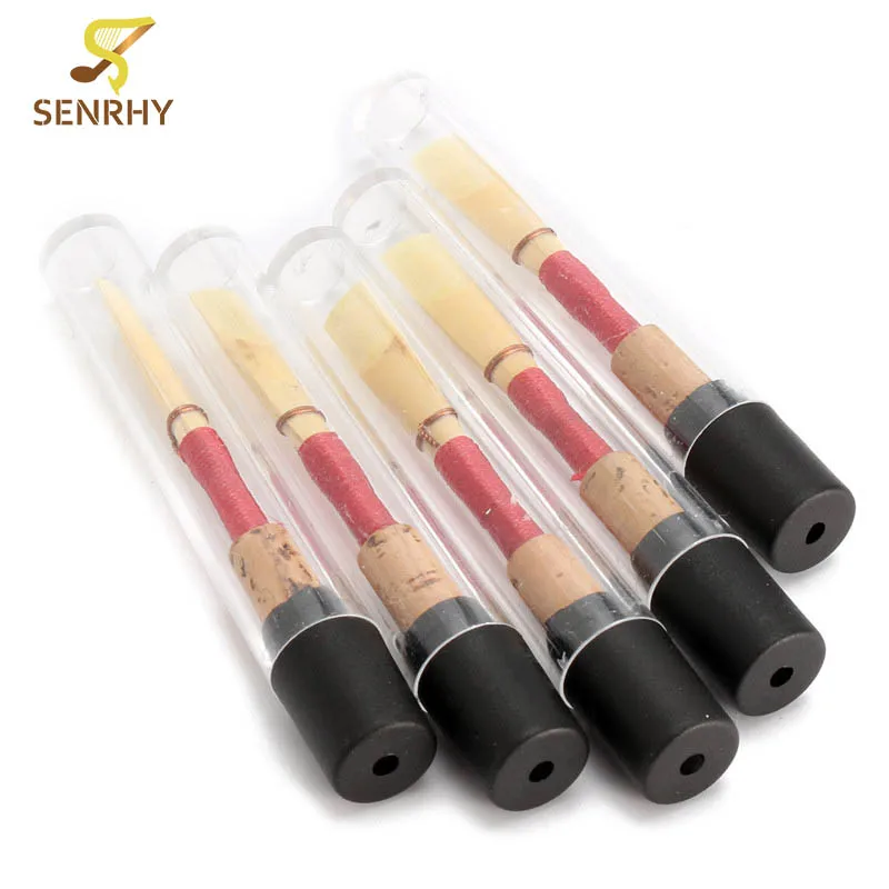 

SENRHY 5Pcs Red Handmade Pro Apprentice Oboe Reeds Soft Cork Reed for C Oboe + Case Woodwind Instruments Parts & Accessories