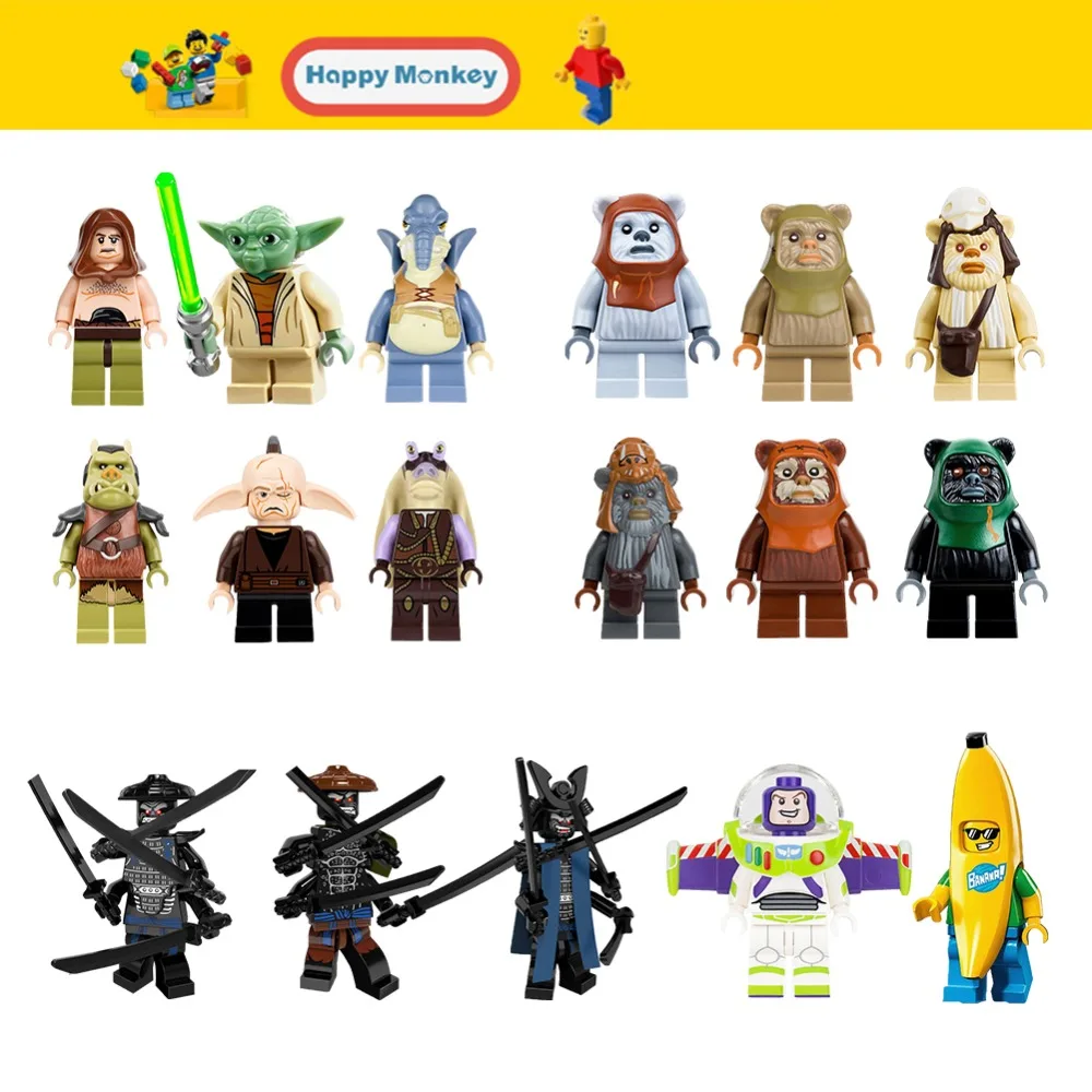Blocks Single Sale Star Wars Superhero Marvel Avengers Jedi Master Anakin Building Blocks Action Model Bricks Toys For Children Modern Techniques Model Building