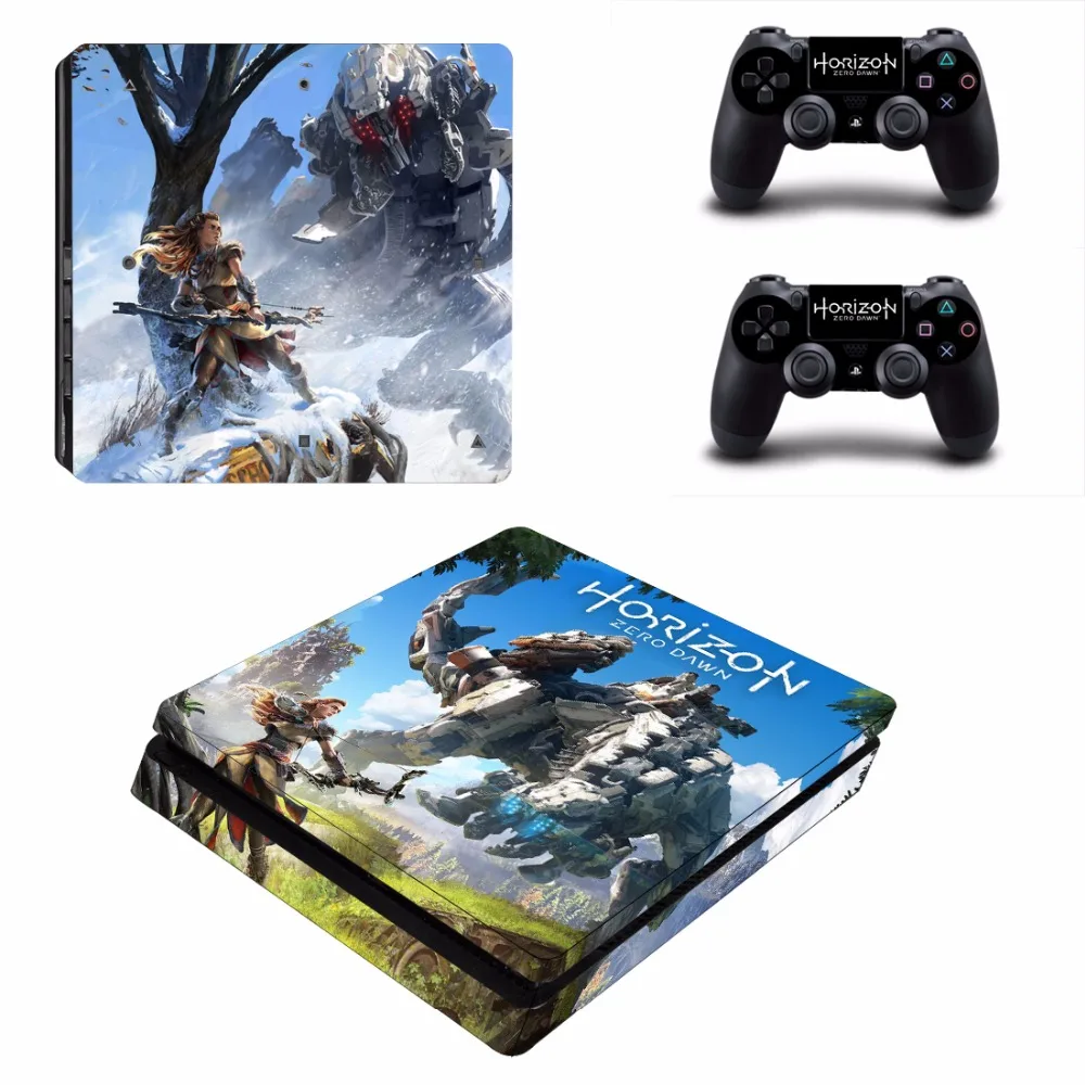 Игра Horizon Zero Dawn PS4 тонкая кожа Наклейка для sony playstation 4 консоли и 2 контроллеров PS4 Slim Skins Наклейка виниловая