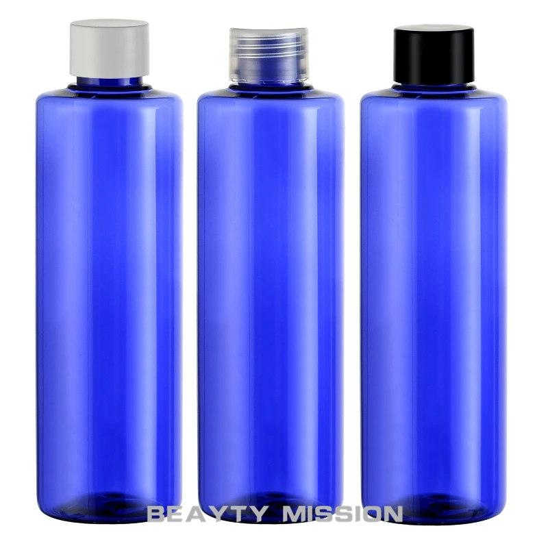 Красоты Миссия 250 мл X 24 синий пластиковая бутылка, 250cc PET контейнер с крышкой, косметическая упаковка, пустой лосьон контейнер