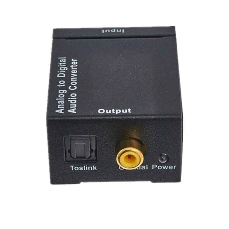 tAnalog to Digital Audio Converter Adapter Switch Split Stereo RL to Toslink,RCA Connector for Smart Home Free Shipping (4)