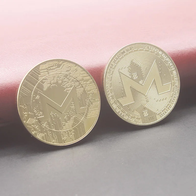 gold monero coin