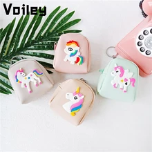 Unicornio Party 1Pcs Cute Cartoon Unicorn Children’s Purse Key Pack Unicorn Birthday Party Decorations Kids Baby Shower Gifts,7