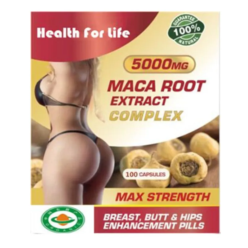 

Bigger Breast Butt And Hips Enlargement - Maca Root Extract , 100 count/Bottle