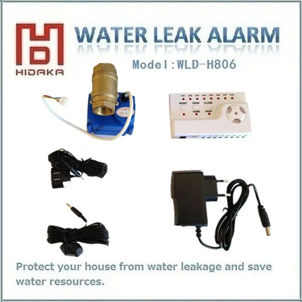 bilder für HIDAKA WASSERLECK Alarm Verdrahtete 1/2 "wasser rohr kugelhahn lecksuche system mit auto absperrventil & motion sensor bilder für HIDAKA WASSERLECK Alarm Verdrahtete 1/2 "wasser rohr kugelhahn lecksuche system mit auto absperrventil & motion sensor