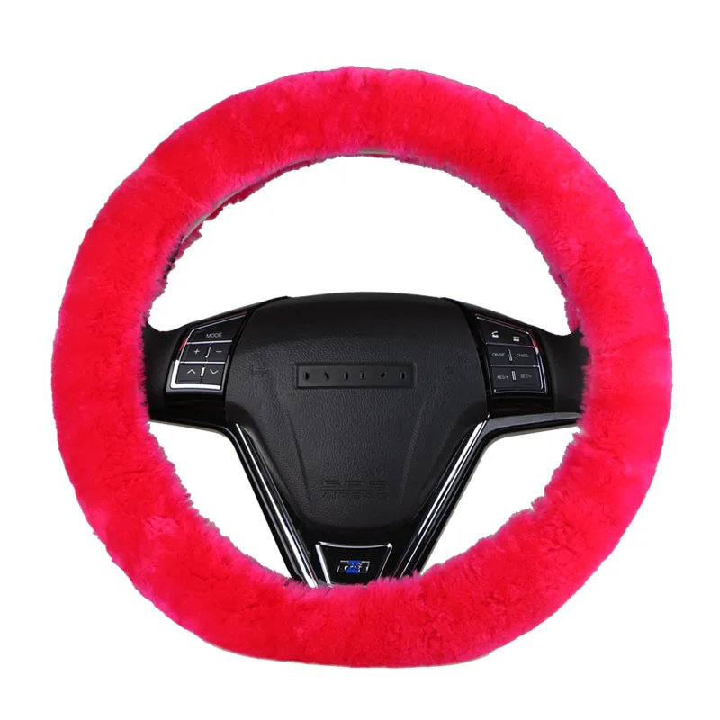Buy Authentic Sheepskin Car Stretch on Steering Wheel Cover/Soft Australian