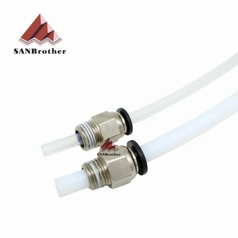 2Pcs Pneumatic Connector PC4 01 PC6 01 PTFE Tube Quick Coupler For 3D