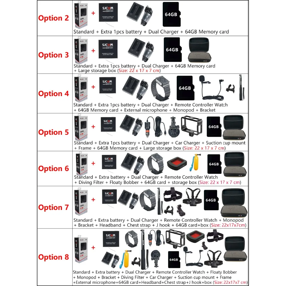 Original SJCAM SJ8 Pro Action Camera 4K 60FPS WiFi