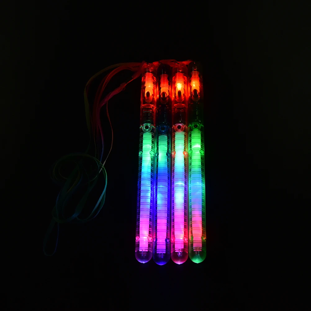 

1PCS Flashing Wand LED Glow Light Up Stick Patrol Blinking Concert Party Favors Christmas Supply Color Random