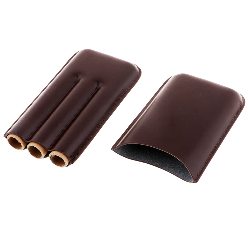 Collectibles PU Leather Cigar Humidor Cigar Case Box Bag for Cigarettes Smoking Accs