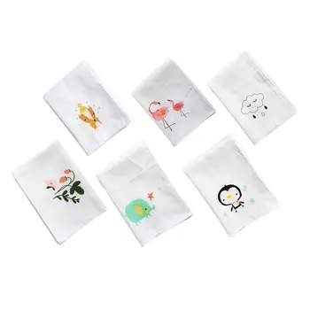 

Cartoon Baby Bibs Saliva Towel Baby Gauze Handkerchief Hand Towel Random Color