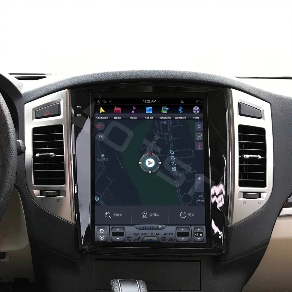 Sale Android 8.1 Tesla style GPS navigation for Mitsubishi Pajero V97 V93 Montero 2006+ auto radio stereo Multimedia player recorder 9