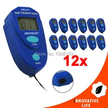 12 шт. x 0~ 2,0 мм мини-автомобиль Краски ing цифровой Толщина тестер Краски Толщина Meter эпоксидной эмаль пальто покрытие Толщина датчик