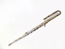 Bass Flute 14 Holes C Tone Cupronickel Body Off set G key with foambody case Woodwind Musical instruments