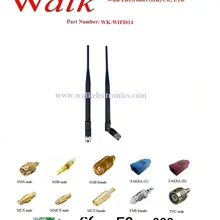 Wi-Fi Телевизионные антенны/2.4 ГГц Телевизионные антенны/zigbee Телевизионные антенны: Wi-Fi резиновая Телевизионные антенны, RP-SMA Мужской прямой разъем, 5.0dbi