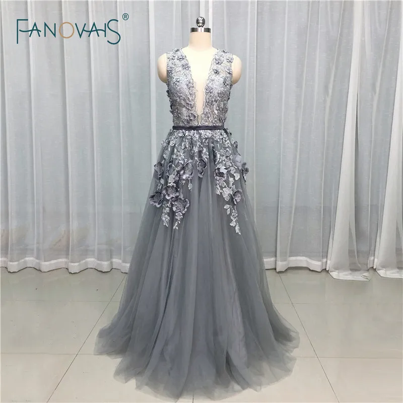 formal dress with flowers
