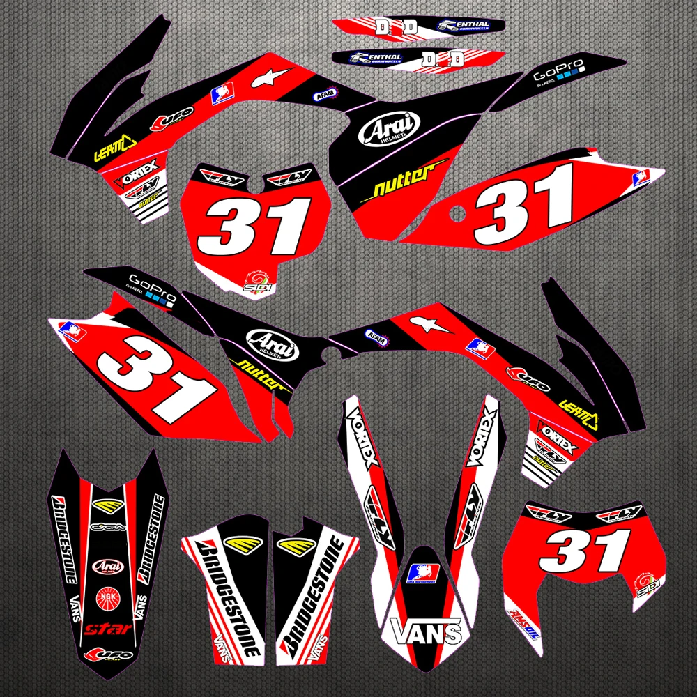 

fit SX SXF SX-F 2013 2014 Graphic Background Fender Fork Decal Sticker For KTM EXC EX-C 2014 2015 14-15
