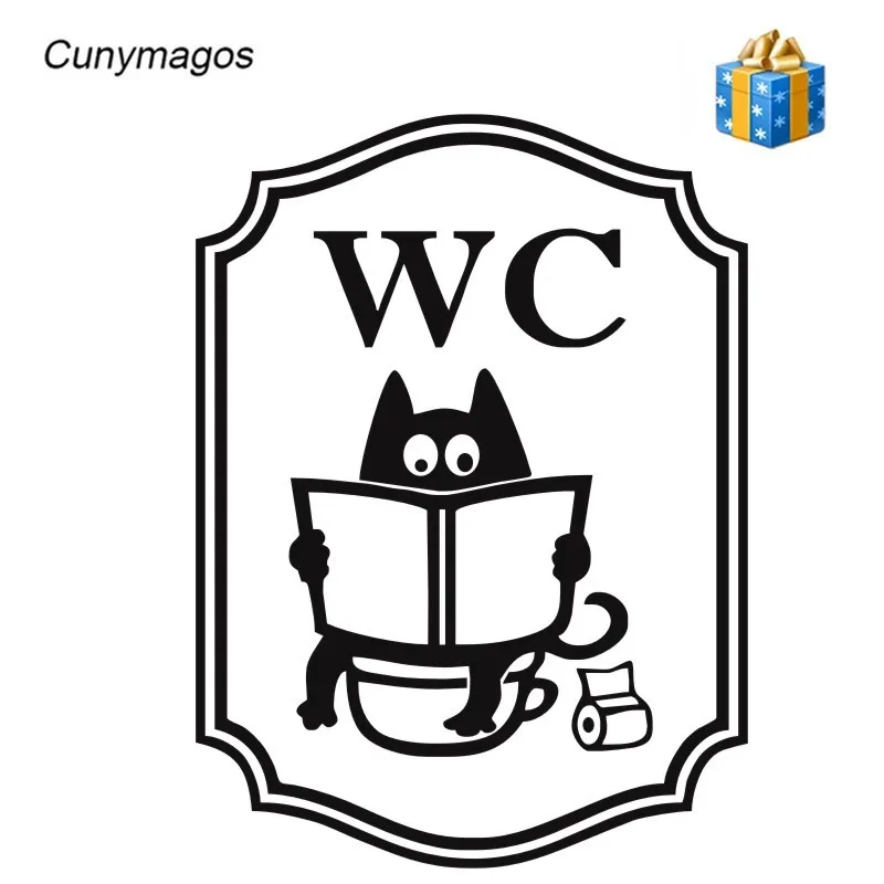 Cunymagos WC водный шкаф мультяшный Кот креативные автомобильные стикеры модные