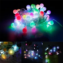 1 м/5 м Hairball светодиодный светильник, теплый белый Сказочный светильник, праздничный светильник для вечерние, свадебные украшения, Рождественский светильник, s гирлянда