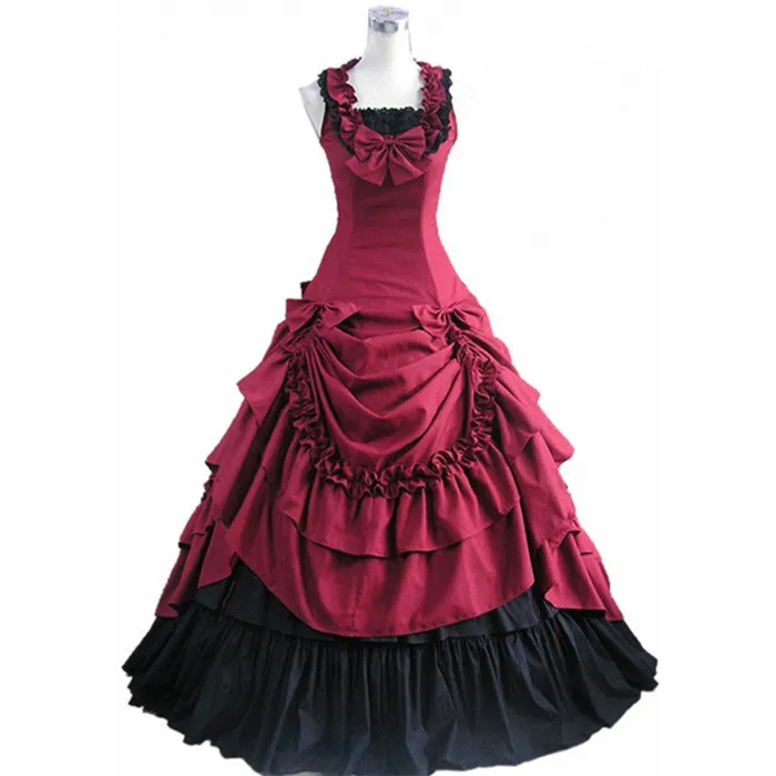 (GT004) Halloween Costumes for Women Adult Southern Victorian Dress Ball Gown Gothic Lolita Dress Plus Size Customized