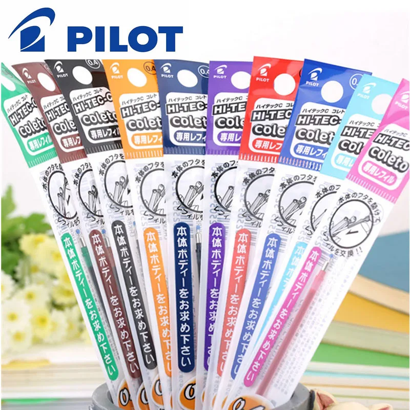 

15pcs/lot Pilot LHKRF-10C4 Hi-Tec-C Coleto Gel Multi Pen Refill - 0.4mm Black/Blue/Red/ 15 Colors Available