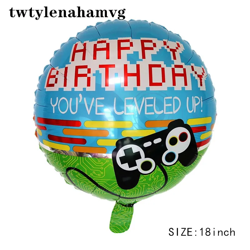 Детский день рождения украшение поля интернет знаменитостей воздушный шар Видео игровой контроллер шар из алюминиевой фольги игрушка высокого качества