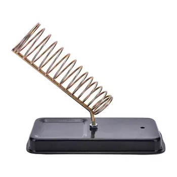 

1PC Metal Iron Useful Solid Metal Base Soldering Iron Bracket Stand Holder Support Station Frame Portable for Electrical Working