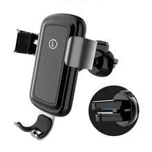 Для samsung S9 S8 Note 9 автомобильное крепление Qi Беспроводной зарядки для Iphone X Xr Xs Max 8 в автомобильный держатель телефона Беспроводной Зарядное устройство