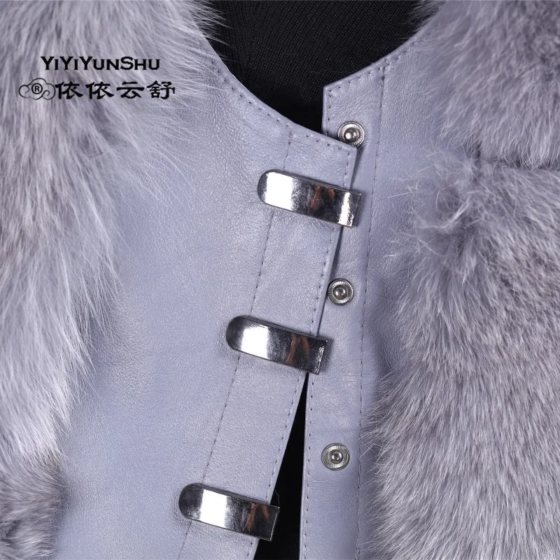 Luxe 4 3 6 color Gilet Pour Chaude Femelle Color Épaisse color Nouveau color color 1 Veste Fourrure Renard Réel Femmes 5 Mode color De Yiyiyunshu Russe Hiver Complet 2 Pelt Naturel S4FFUq