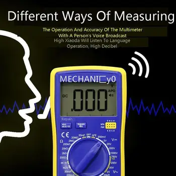 

Wozniak Intelligence English Voice Digital Multimeter V90E Automatic Number Show Universal Electric Meter High-precision