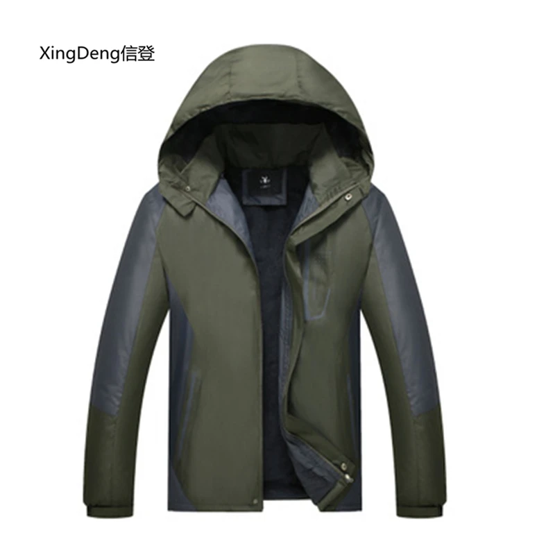 Новая мужская зимняя водонепроницаемая куртка XingDeng 2018 теплое пальто модные