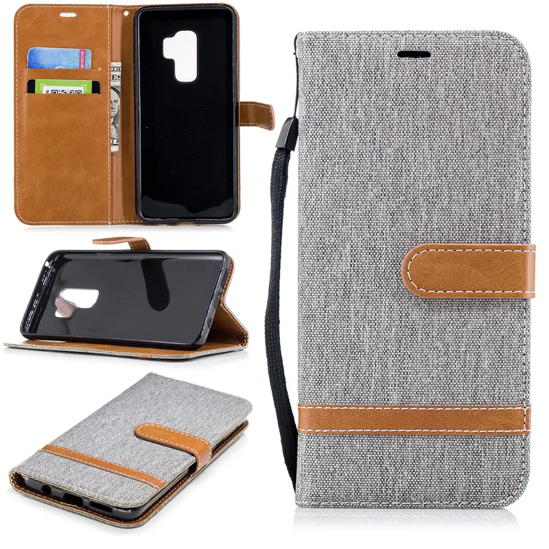 Magnetic Flip Protect Cover For Samsung Galaxy S10 S10Lite S8 S9 A6 A7 A8 2018 A750 A3 A5 Note8 9 Case Denim PU Leather Cover (13)
