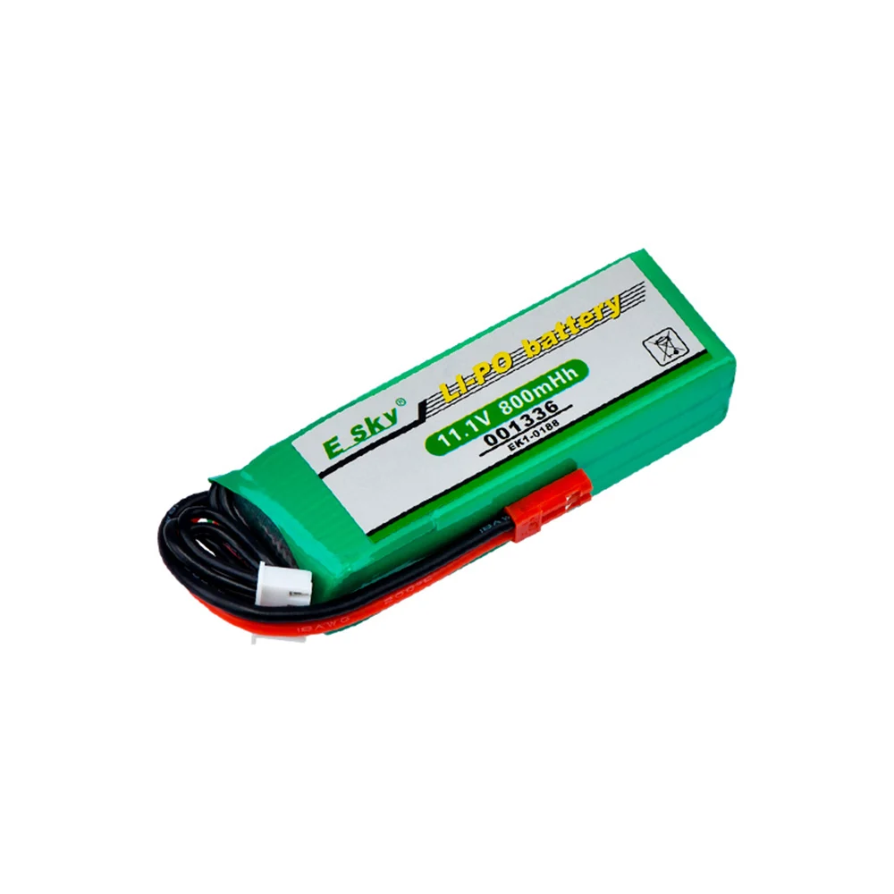 

1 2 pcs 11.1V 800mAh Li-Po Battery Esky EK1-0188 001336 Big LAMA E020/E515A Helicopter