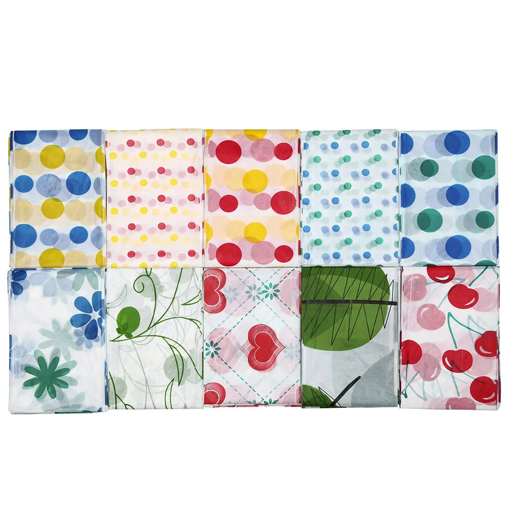 

Waterproof Colorful Oilproof Plastic Tablecovers Table Cloth Cover Party Catering Events One-off Tableware 170*170CM Kitchen #45